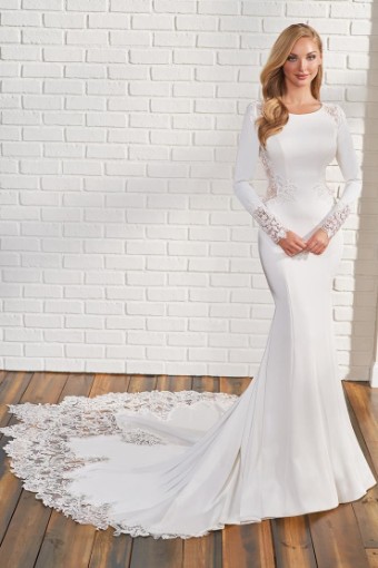 Modest by Mon Cheri Style #TR22182 #2 Ivory thumbnail