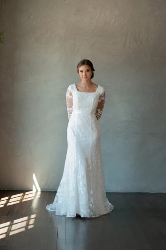 The Modest Bridal Collection Style #SylviaMBC7263 SAMPLE ONLY #0 default Ivory thumbnail