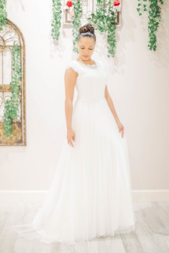 Malmrose Bridal Style #PenelopaModest #0 default Milk thumbnail