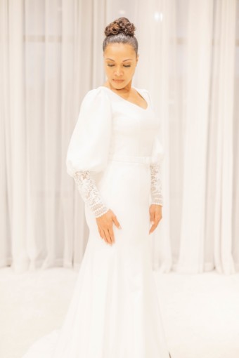 Malmrose Bridal Style #AndreaModest #0 default Milk thumbnail