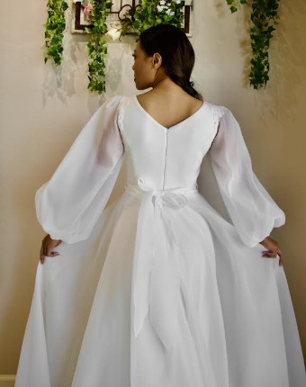 Malmrose Bridal Style #LunaModest #1 default Milk thumbnail