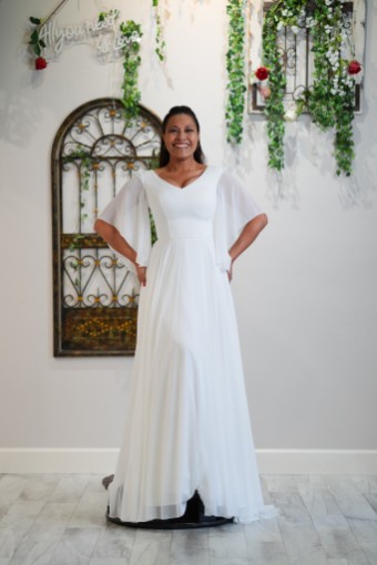 Malmrose Bridal Style #GinnyDModest #0 default Milk thumbnail