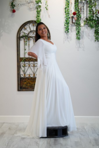 Malmrose Bridal Style #GinnyDModest #2 Milk thumbnail