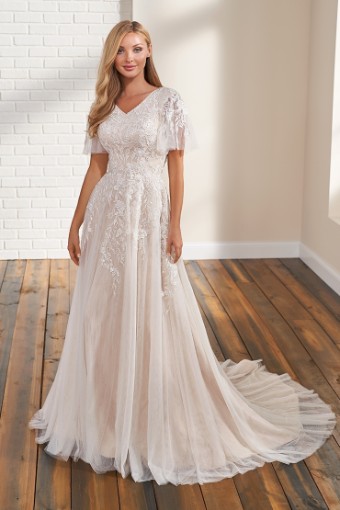 Modest by Mon Cheri Style #TR12297 #0 default Ivory thumbnail