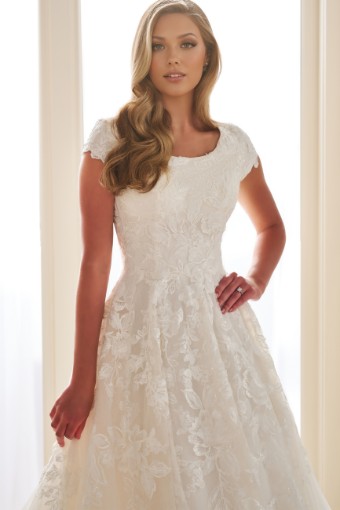 Modest by Mon Cheri Style #MOD305 #2 default Ivory thumbnail