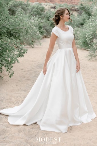 Modest by Mon Cheri Style #TR12033 #0 default Ivory thumbnail