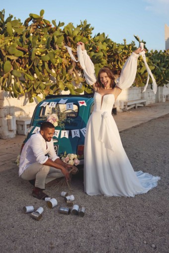 Lillian West Style #66382 #5 Ivory/Latte thumbnail