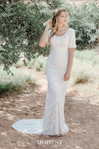 Modest Style #TR12022 #1 Ivory/Champagne thumbnail