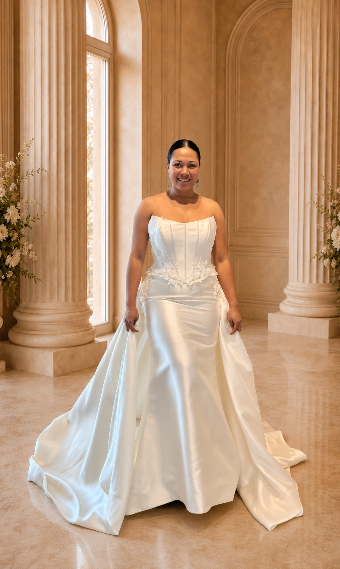 Malmrose Bridal Style #M2211 #2 Diamond White thumbnail